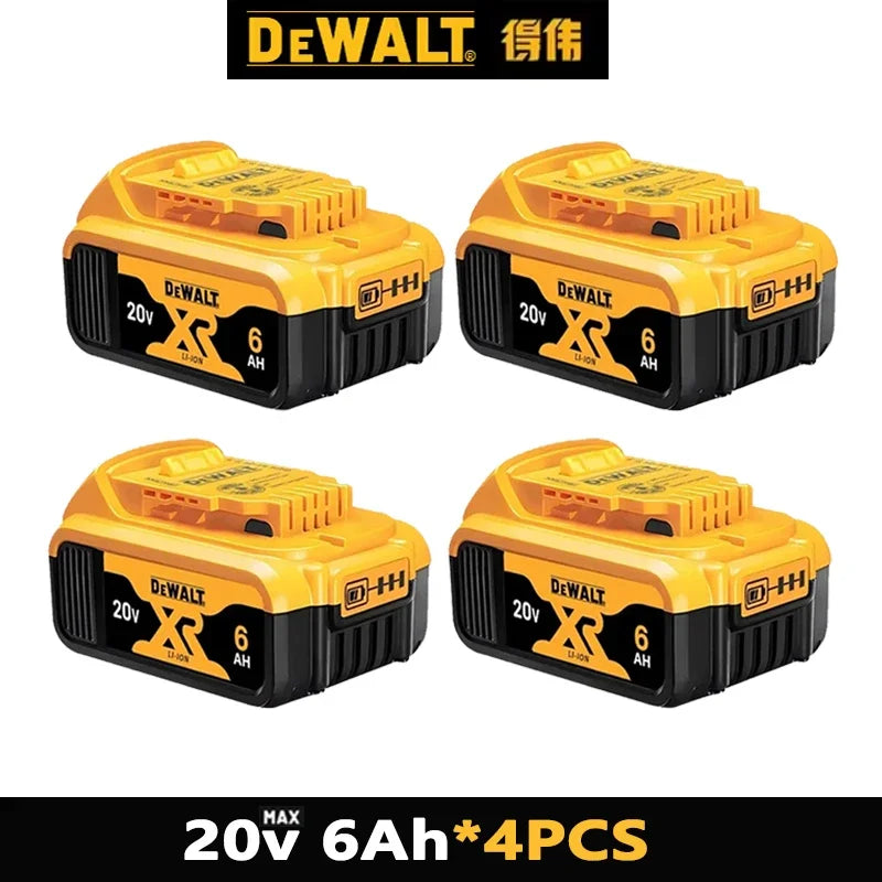Original Dewalt 20V Battery, dewalt 2AH/5AH/6AH Rechargeable Lithium-Ion Battery, Dewalt DCB206 Power Tool Replacement Battery.