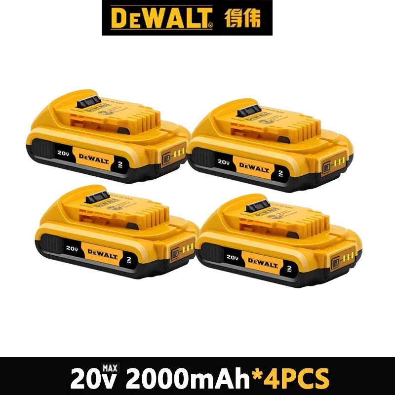 Original Dewalt 20V Battery, dewalt 2AH/5AH/6AH Rechargeable Lithium-Ion Battery, Dewalt DCB206 Power Tool Replacement Battery.