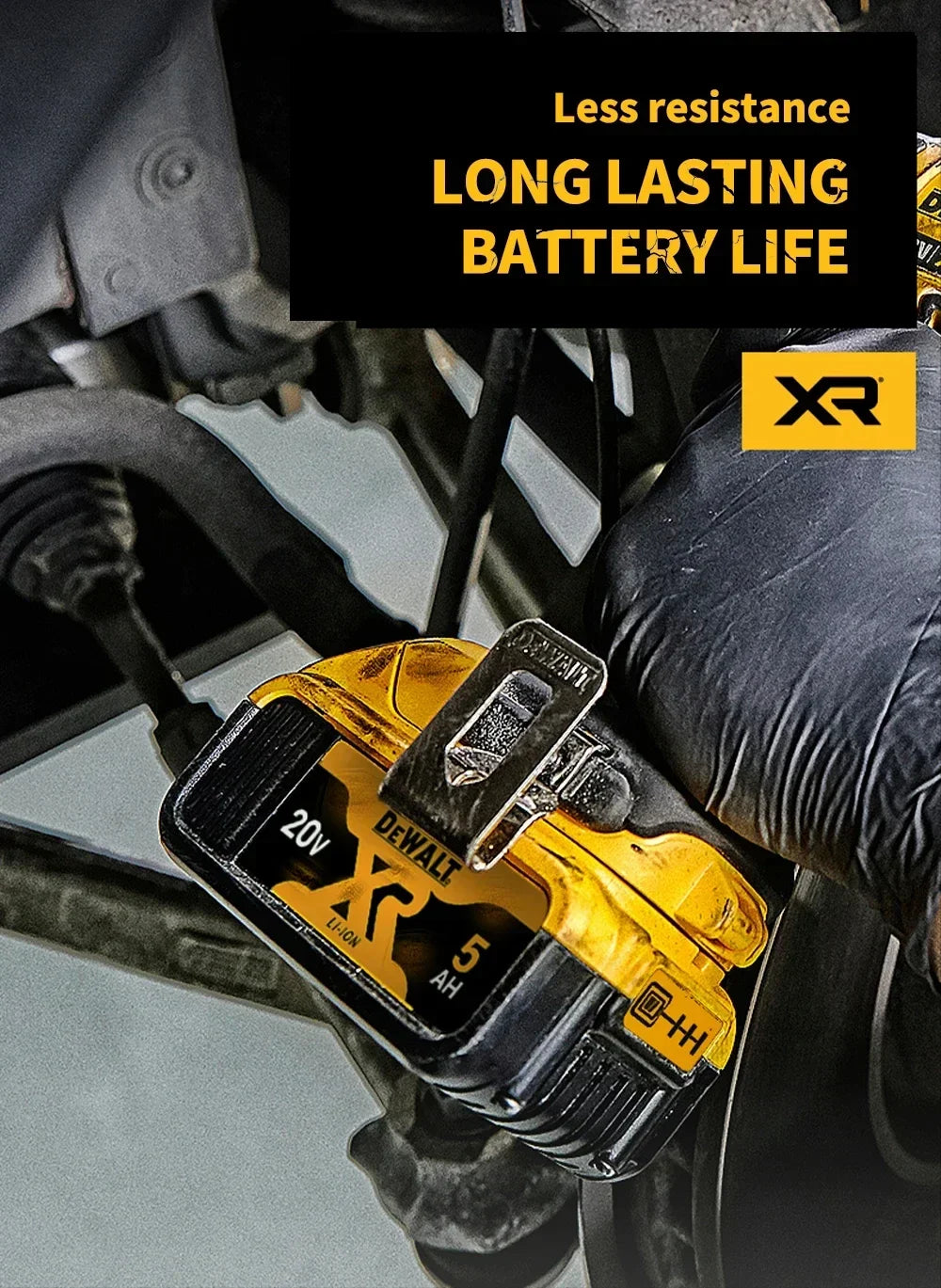 Original Dewalt 20V Battery, dewalt 2AH/5AH/6AH Rechargeable Lithium-Ion Battery, Dewalt DCB206 Power Tool Replacement Battery.