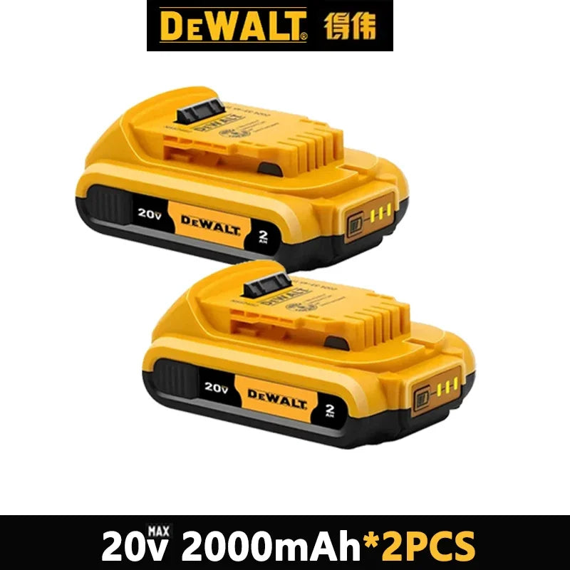 Original Dewalt 20V Battery, dewalt 2AH/5AH/6AH Rechargeable Lithium-Ion Battery, Dewalt DCB206 Power Tool Replacement Battery.
