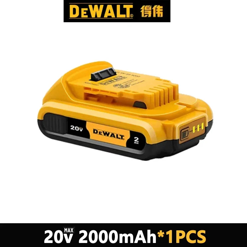 Original Dewalt 20V Battery, dewalt 2AH/5AH/6AH Rechargeable Lithium-Ion Battery, Dewalt DCB206 Power Tool Replacement Battery.